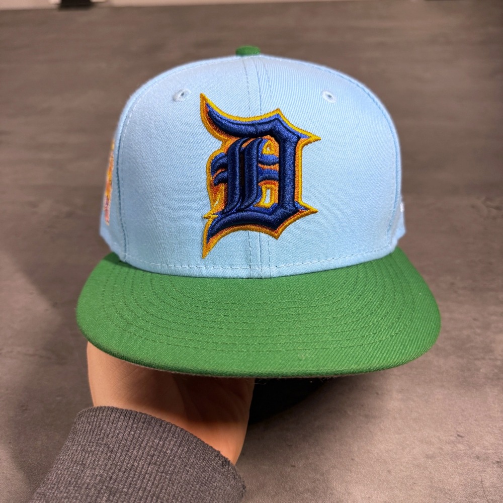 MyFitteds Detroit Tigers New Era Cap 7 5/8 Dragon Quest Pack Blue Green Pink UV - Picture 2 of 7